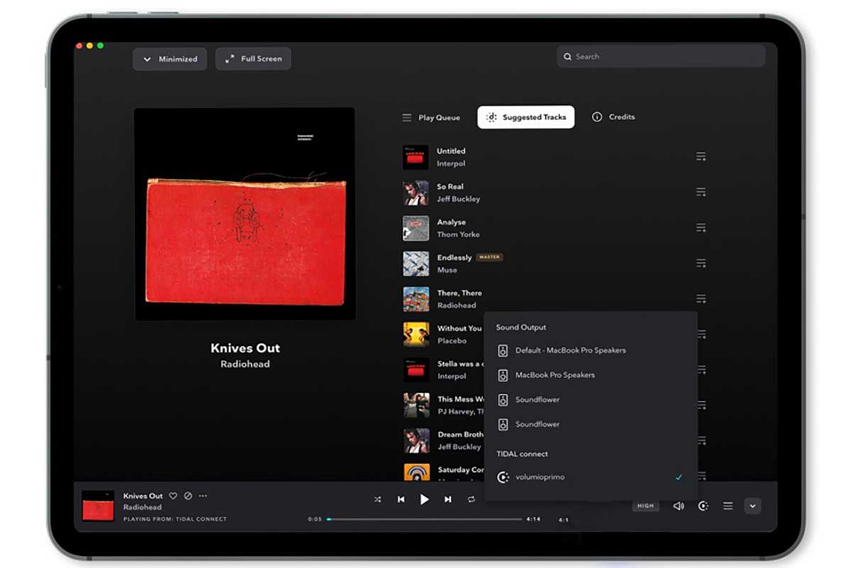 Volumio and Tidal Connect