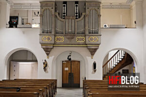 Foto © Nubert electronic GmbH | Speaker systems from Nubert electronic GmbH in the Balderschwand parish church